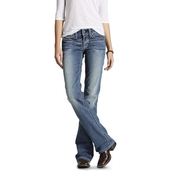 Relaxed Workhorse Boot Cut Pants Women Cotton Size 29 Western Style